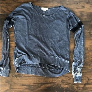 Acid Wash Long Sleeve Tee